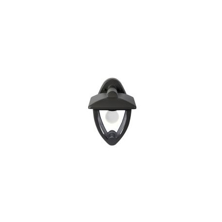 Arbotante Habana 60W gris 1luz E27 metal Down IP44 25cm