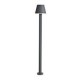Lámpara Pie exterior led 6W Turquía gris 600lm metal IP44 100cm