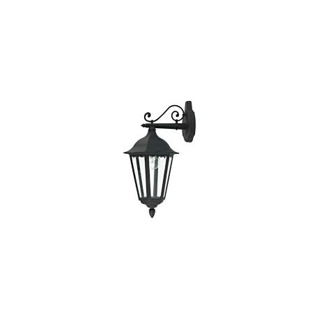 Arbotante Turín 100W negro 1luz E27 metal IP44 40cm