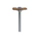 Cepillo de cerdad de latón de 3/4'' con 2 piezas