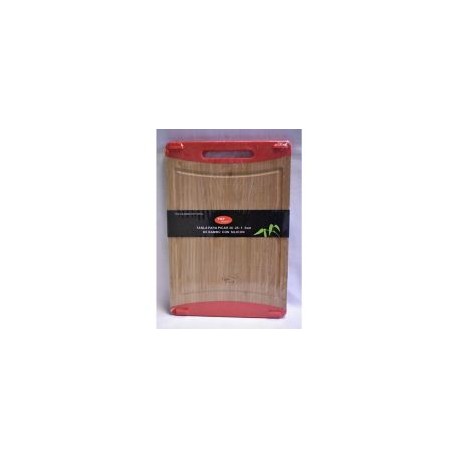 Tabla p/picar bambú 36x25 /silicon