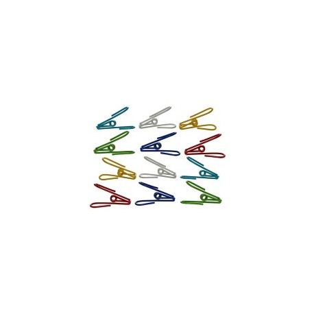 Set de 12 pinzas para cerrar bolsas