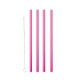 Juego de 12 popotes reutilizables de plástico