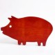 Tabla para picar en forma de puerco de madera
