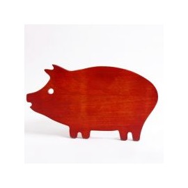 Tabla para picar en forma de puerco de madera