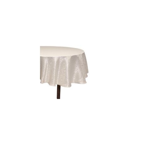 Mantel Redondo 1.80 Jacquard Beige