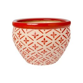 Maceta panal rojo 30x21