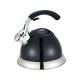 Tetera silbante acero negro 2.5 litros