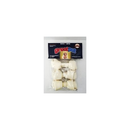 Hueso carnaza natural 4-5" 2 pzas
