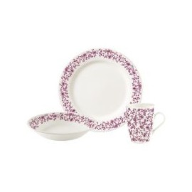 Vajilla Cerámica Redonda Clavel 12 pz ( 4 personas )