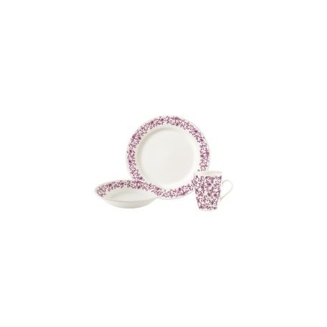 Vajilla Cerámica Redonda Clavel 12 pz ( 4 personas )