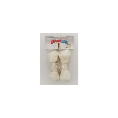 Hueso carnaza natural 7-8" con calcio 5 pzas