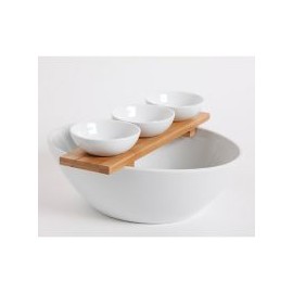 Set botanero c/tabla Gracious Dining 4 pzas