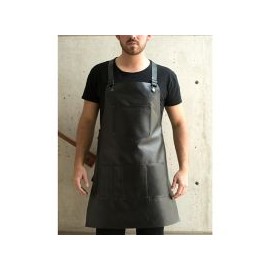 Mandil ecopiel negro