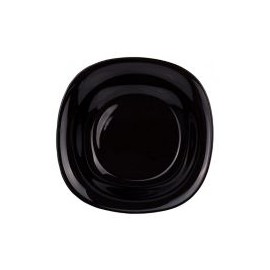 Plato hondo 22 cm Carine negro