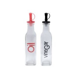 Jgo aceitero+vinagrero rojo/negro