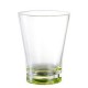Vaso Acrílico Mediano 340Ml V Fondo Verde