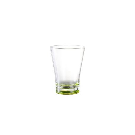 Vaso Acrílico Mediano 340Ml V Fondo Verde