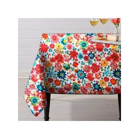 Mantel Cuadrado 1.46X 1.46 Flores Brazil