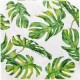 Servilleta papel 33x33 verde hojas