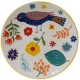 Plato Postre 15Cm Pajaro Flore