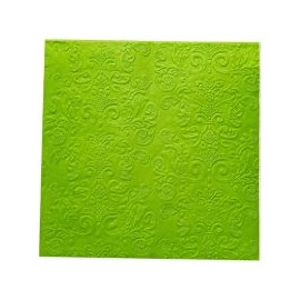 Servilleta papel 33x33 verde hoja