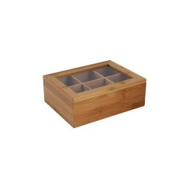 Caja Porta Te Bambu.
