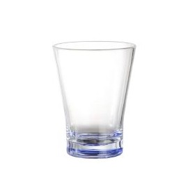 Vaso Acrílico Mediano 340Ml V Fondo Azul