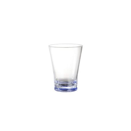 Vaso Acrílico Mediano 340Ml V Fondo Azul