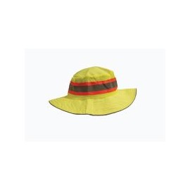 Sombrero de seguridad en poliéster amarillo 5 cm