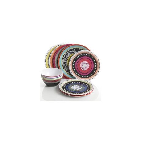 Vajilla Almira 12 piezas porcelana redonda