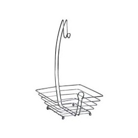 Frutero cromado con colgador