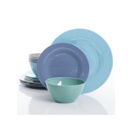 Vajilla Brist in Blue 12 piezas melamina
