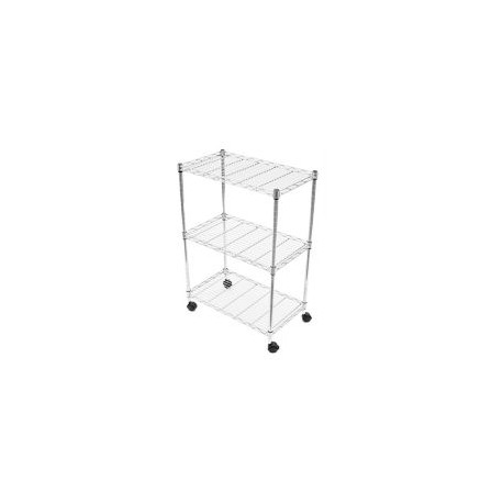 Carro organizador rueda 3 repisas cromado