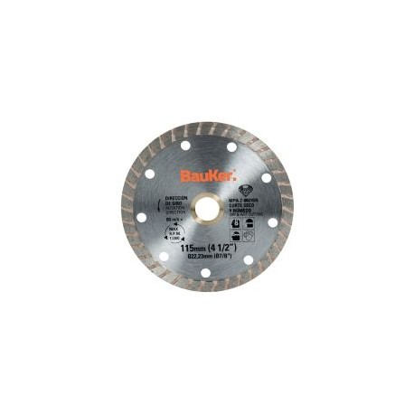 Disco diamant 4 1/2 turbo bauker