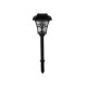 Estaca solar led vintage negra