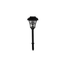 Estaca solar led vintage negra