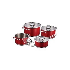 Bateria 8 piezas acero inoxidable