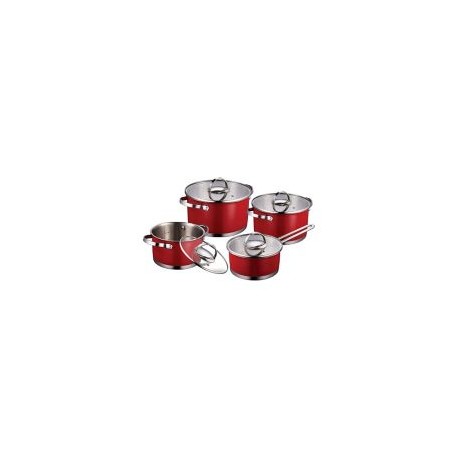 Bateria 8 piezas acero inoxidable