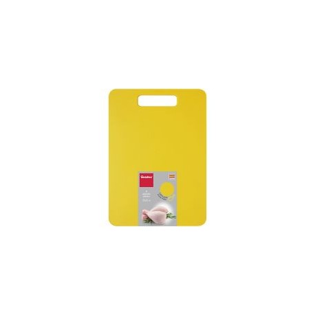 Tabla para picar uso reversible, color amarilla ideal para carnes blancas