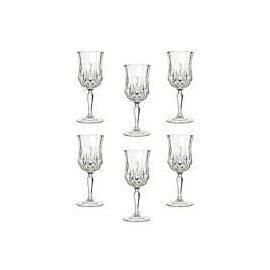 Juego De 6 Copas Ópera Vino Tinto