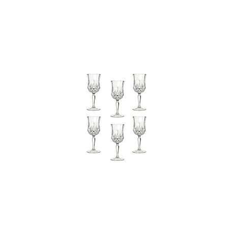 Juego De 6 Copas Ópera Vino Tinto