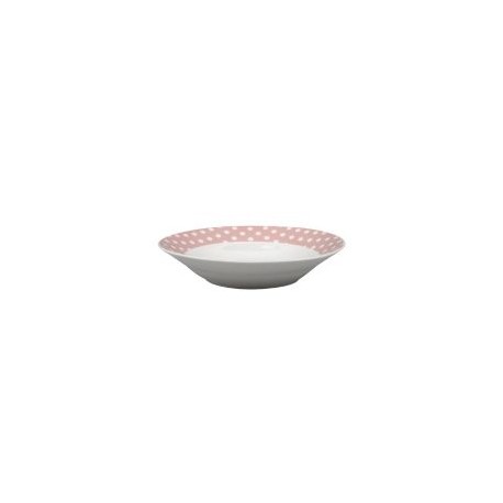 Bowl 13,6X13,6Cm Puntos Rosa
