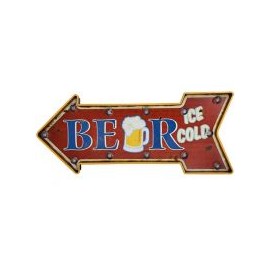 Letrero Beer Flecha Ice S/B