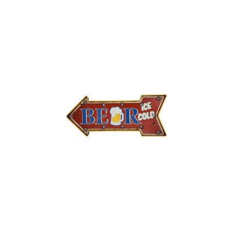 Letrero Beer Flecha Ice S/B