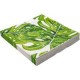 Servilleta papel 33x33 verde palmas