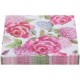 Servilleta papel 33x33 rosa flores