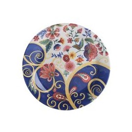 Plato 22.3Cm Flores Azul
