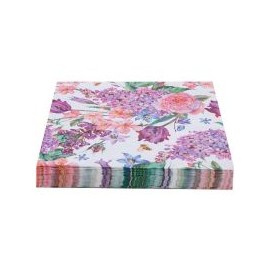 Servilleta papel 33x33 rosa floral