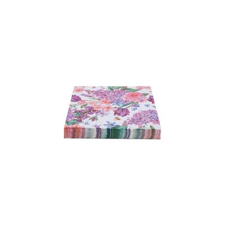 Servilleta papel 33x33 rosa floral